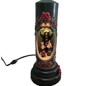 Vintage Holiday Creations 1995 Blowmold Light Up Diorama Christmas Carolers‎ 15"